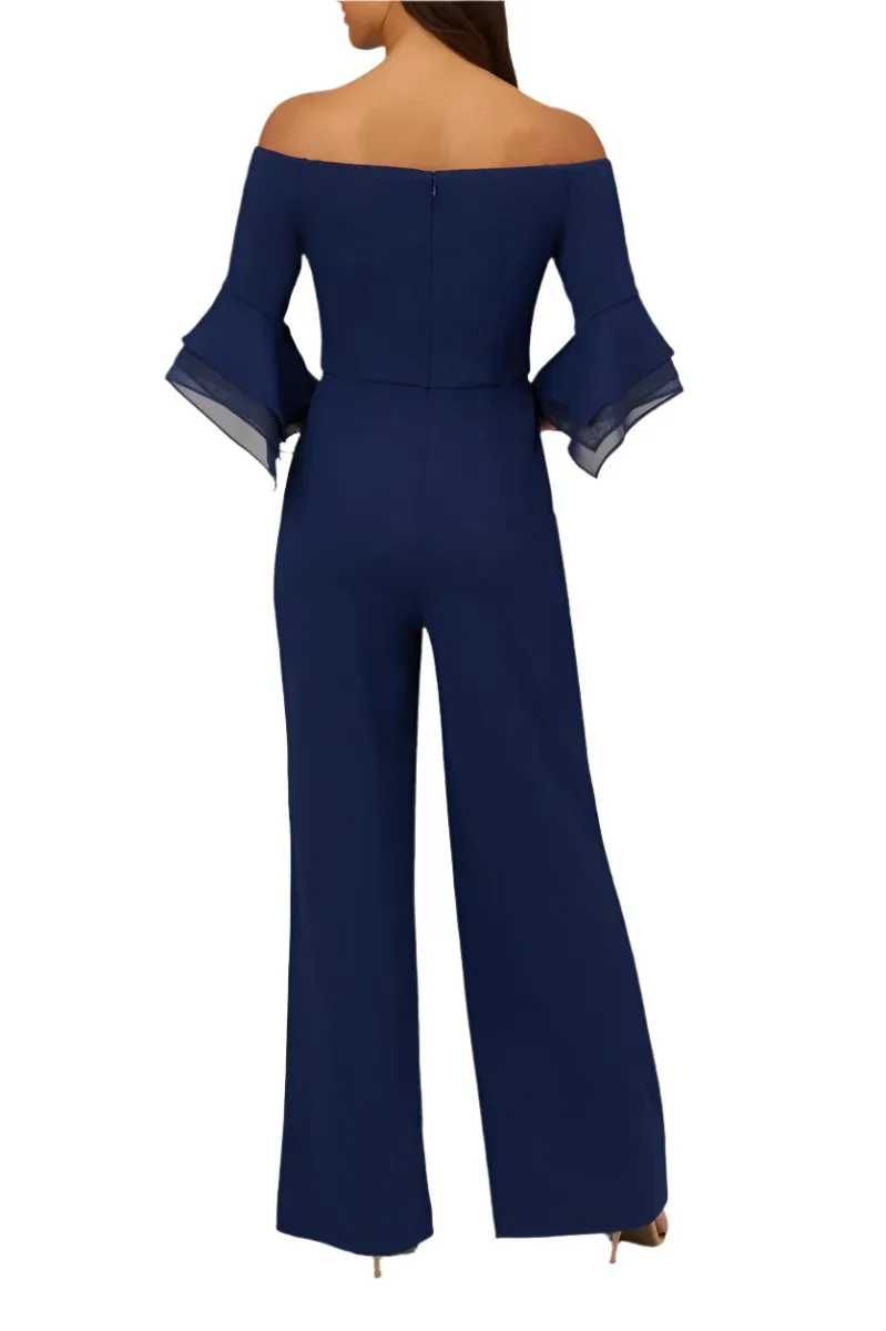 Adrianna Papell crepe jumpsuit