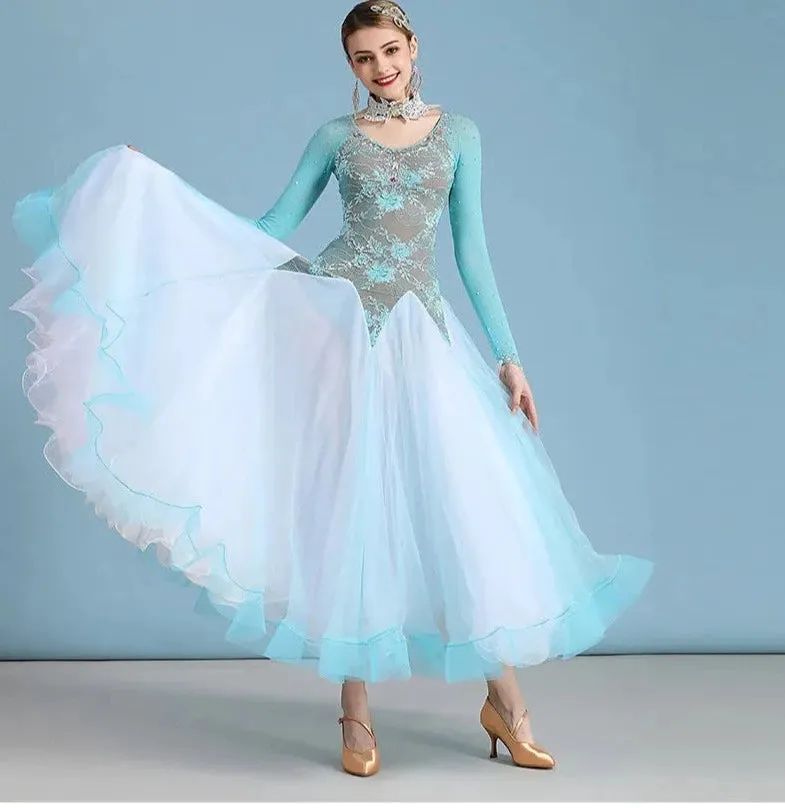 Ballroom Dance Competition Dress Waltz Dresses  For Women