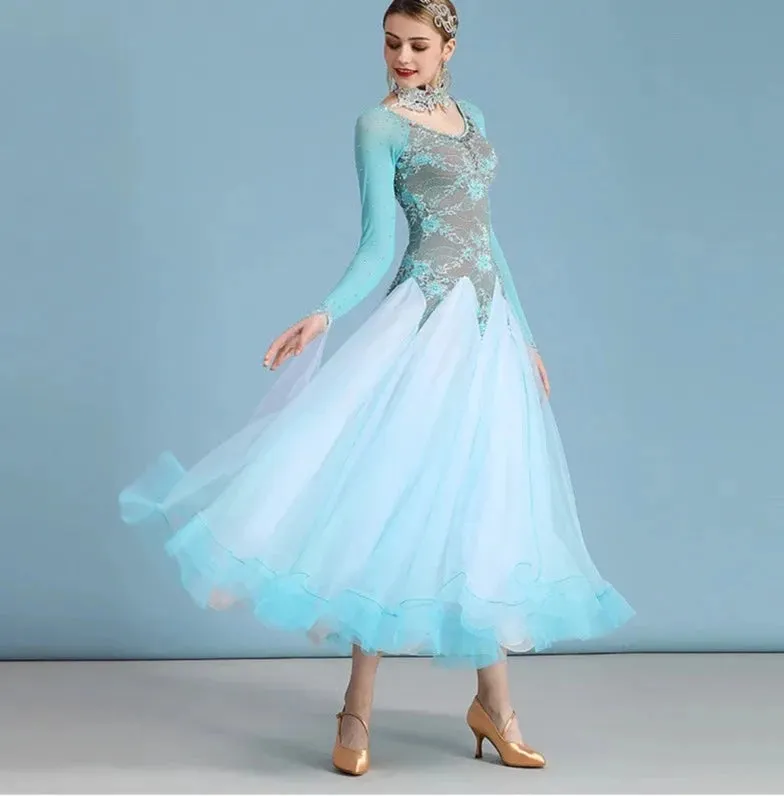 Ballroom Dance Competition Dress Waltz Dresses  For Women