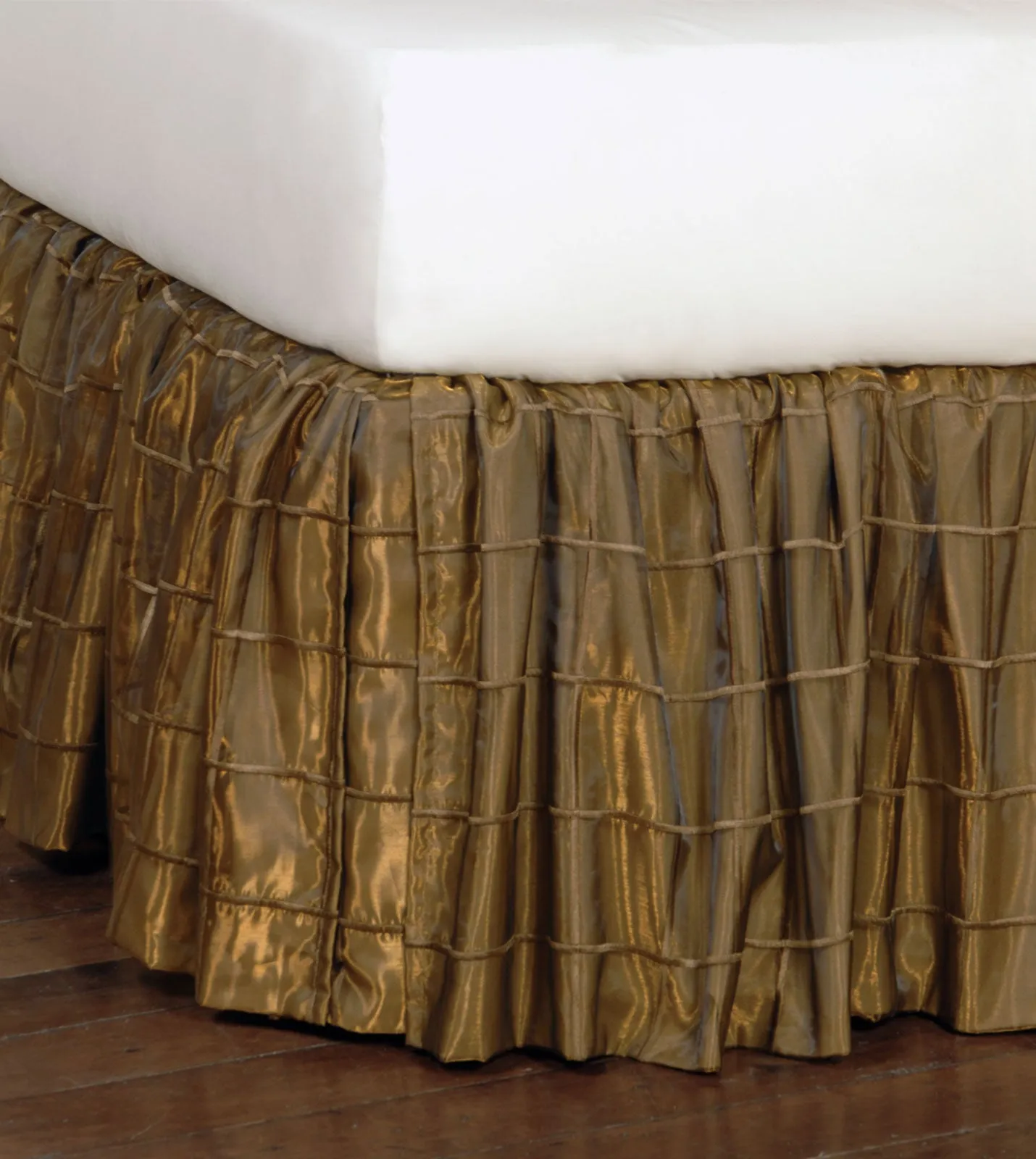 Barrington Bronze Ruffled Bed Skirt (Queen 60x80)