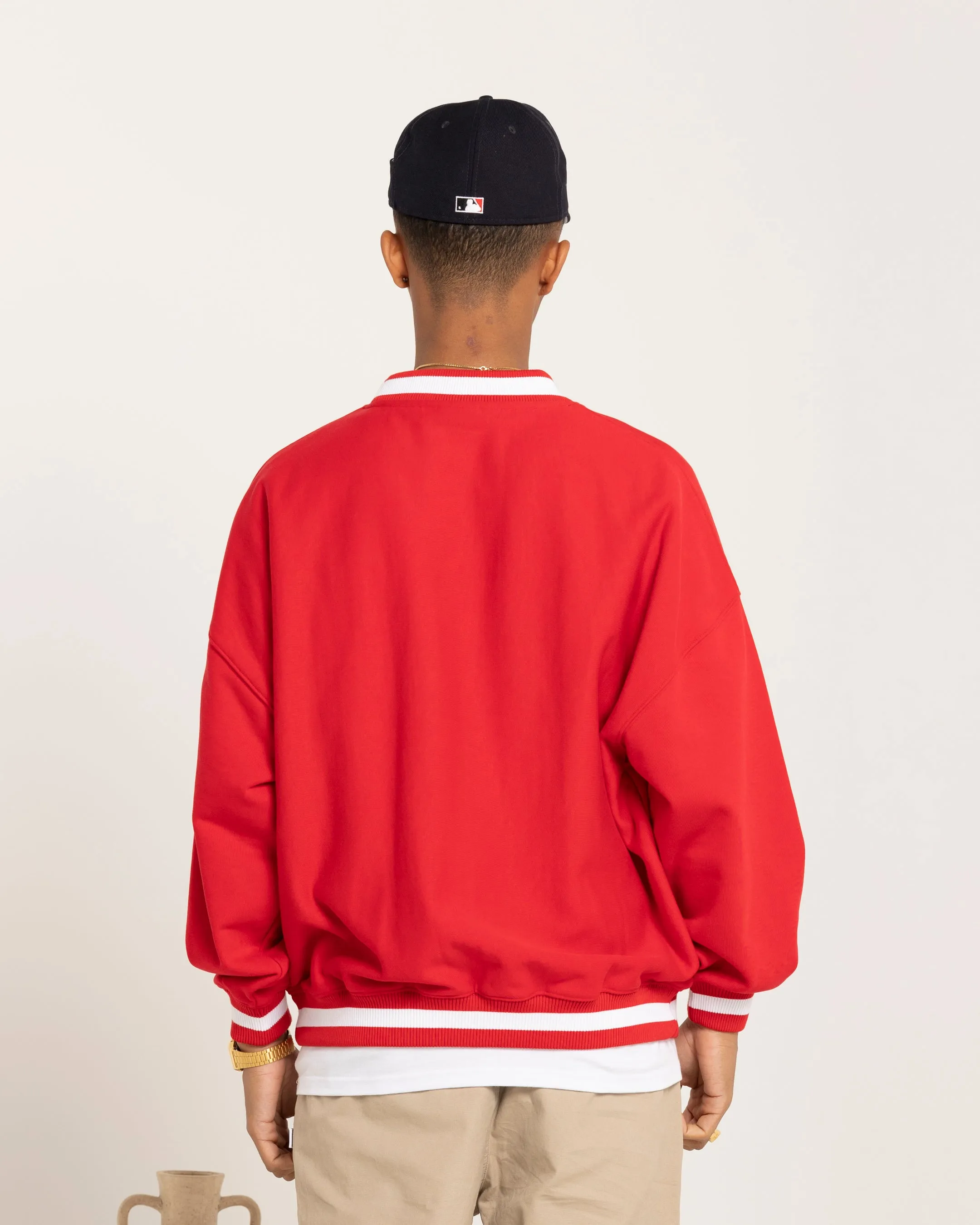 Carre Royal Oversized Crewneck Red