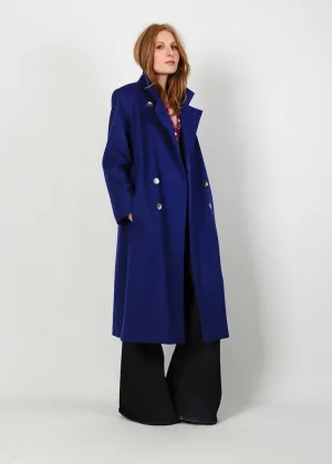 Cobalt Blue Wool Coat