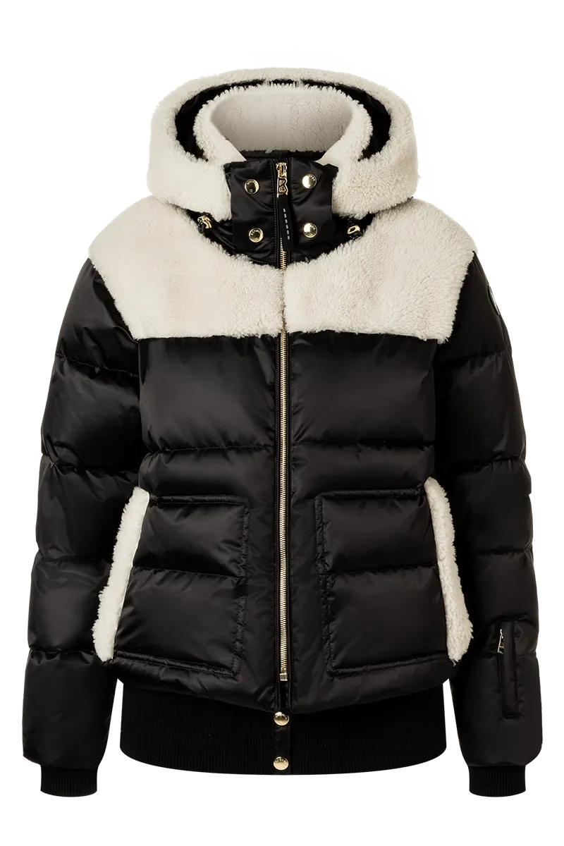 Dia Down & Shearling Ski Jacket