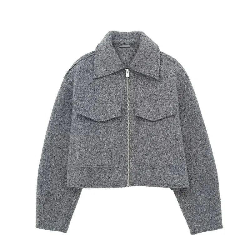 Ella Cropped Tweed Jacket