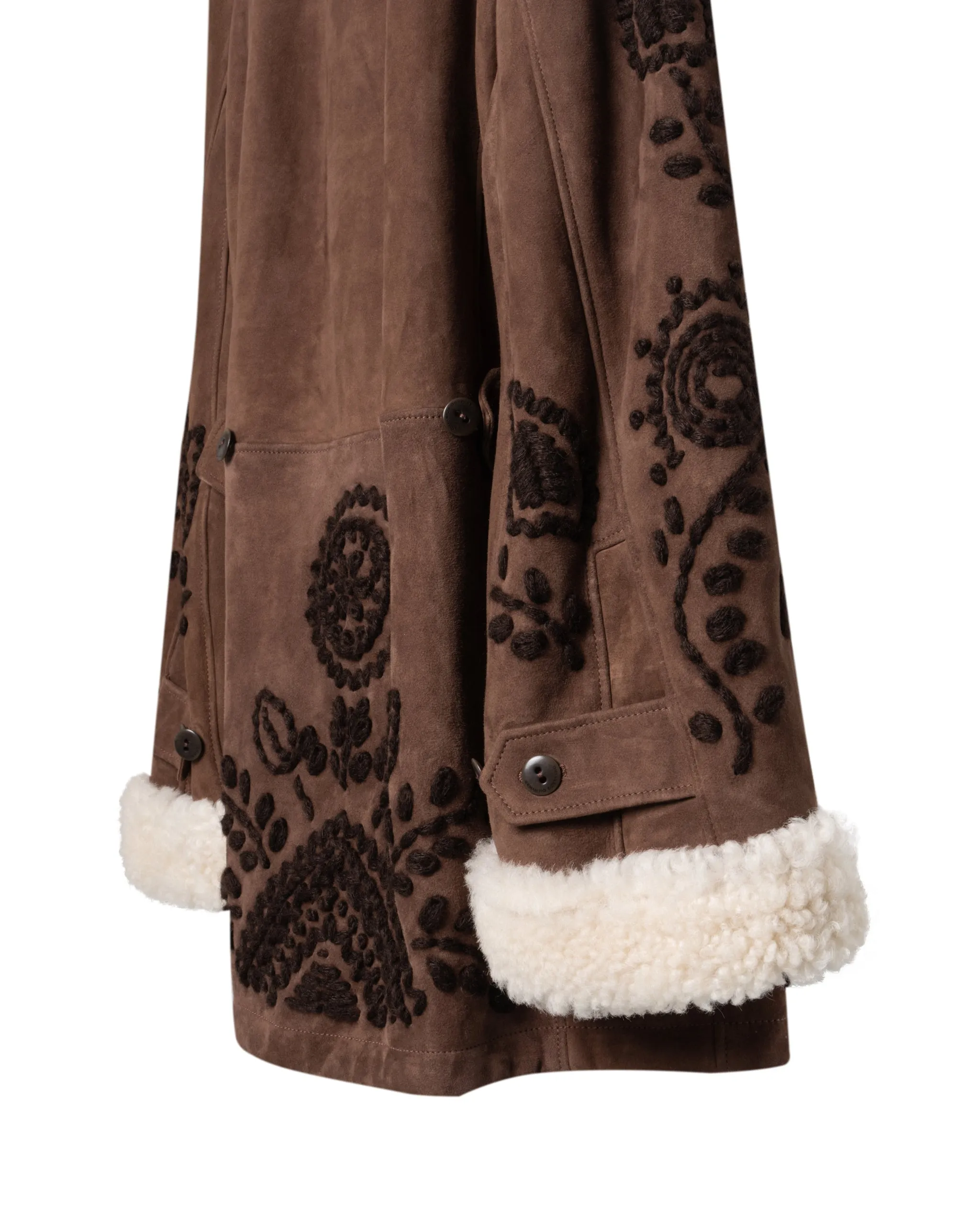 ERMANNO SCERVINO | SHEARLING TRIM JACKET