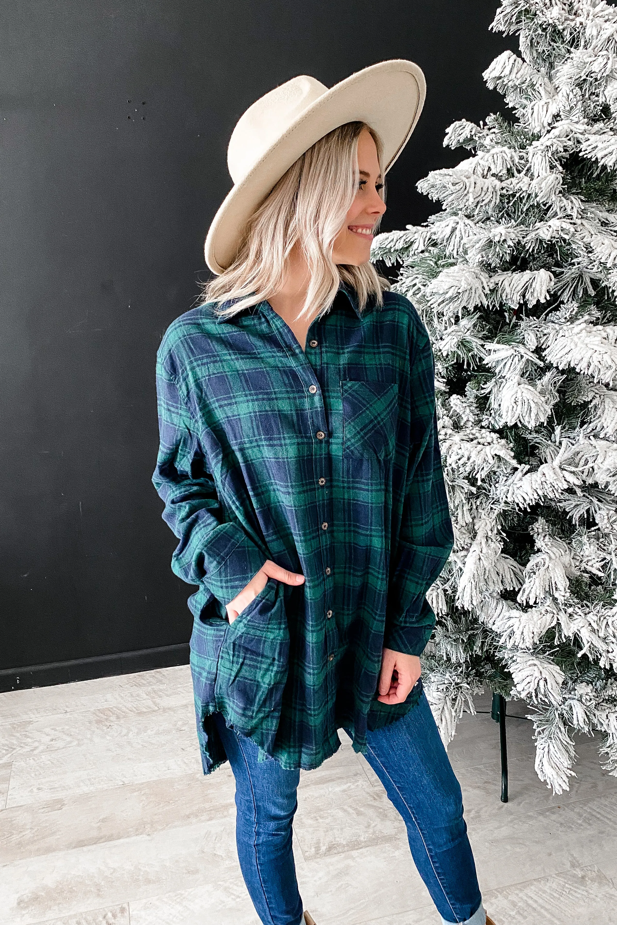 Fern Oversized Plaid Flannel