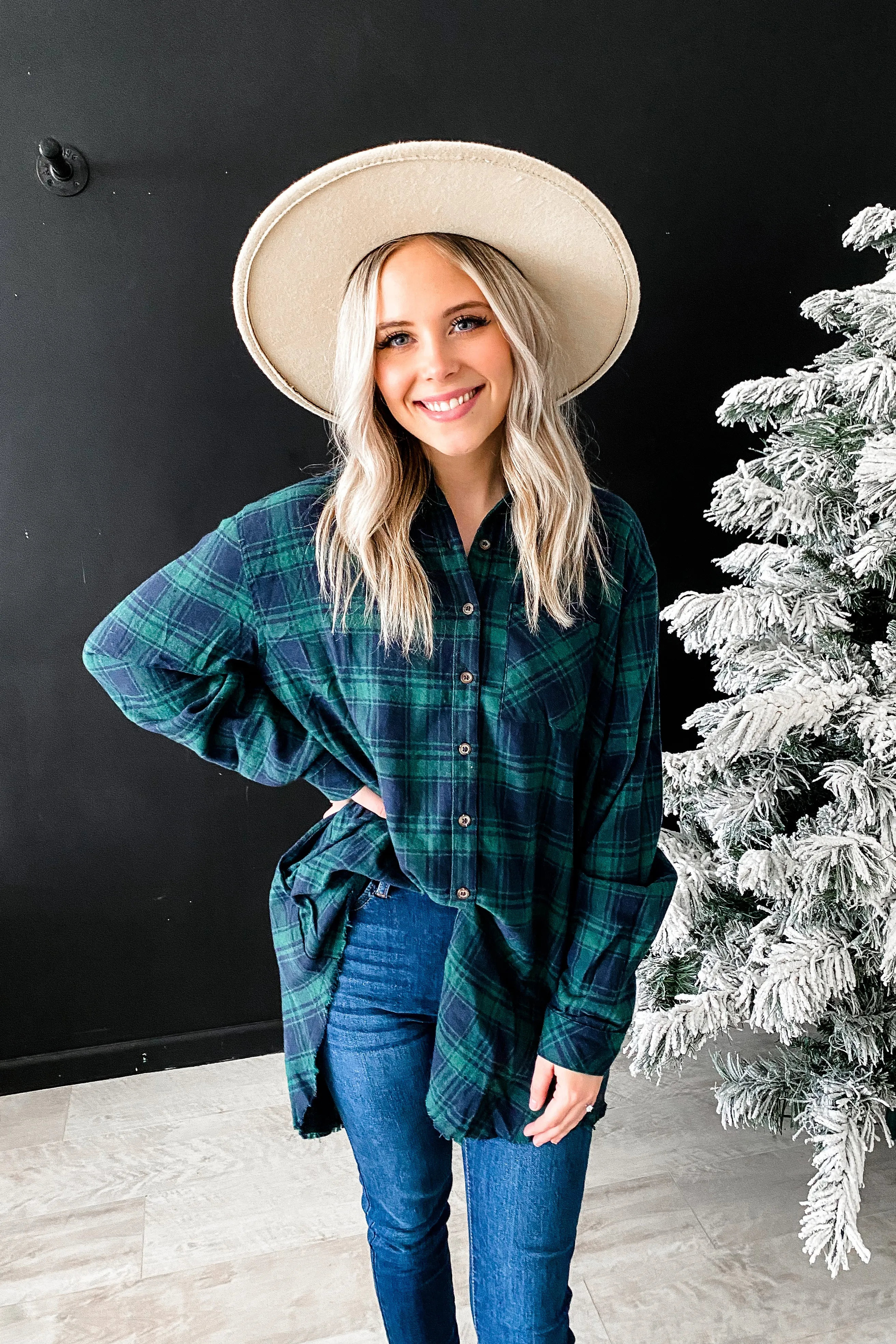 Fern Oversized Plaid Flannel