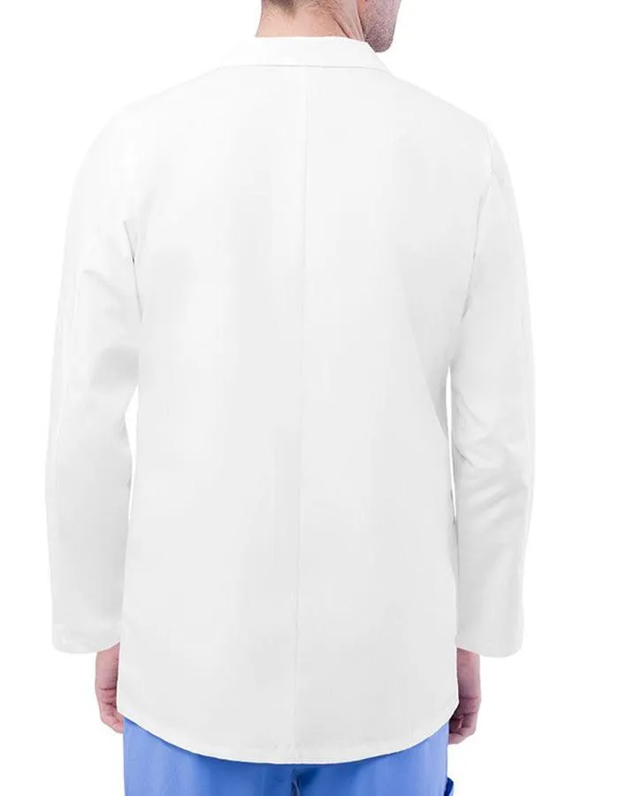 Free Embroidery Adar 31 Inch Unisex Three Pocket Consultation Short Lab Coat