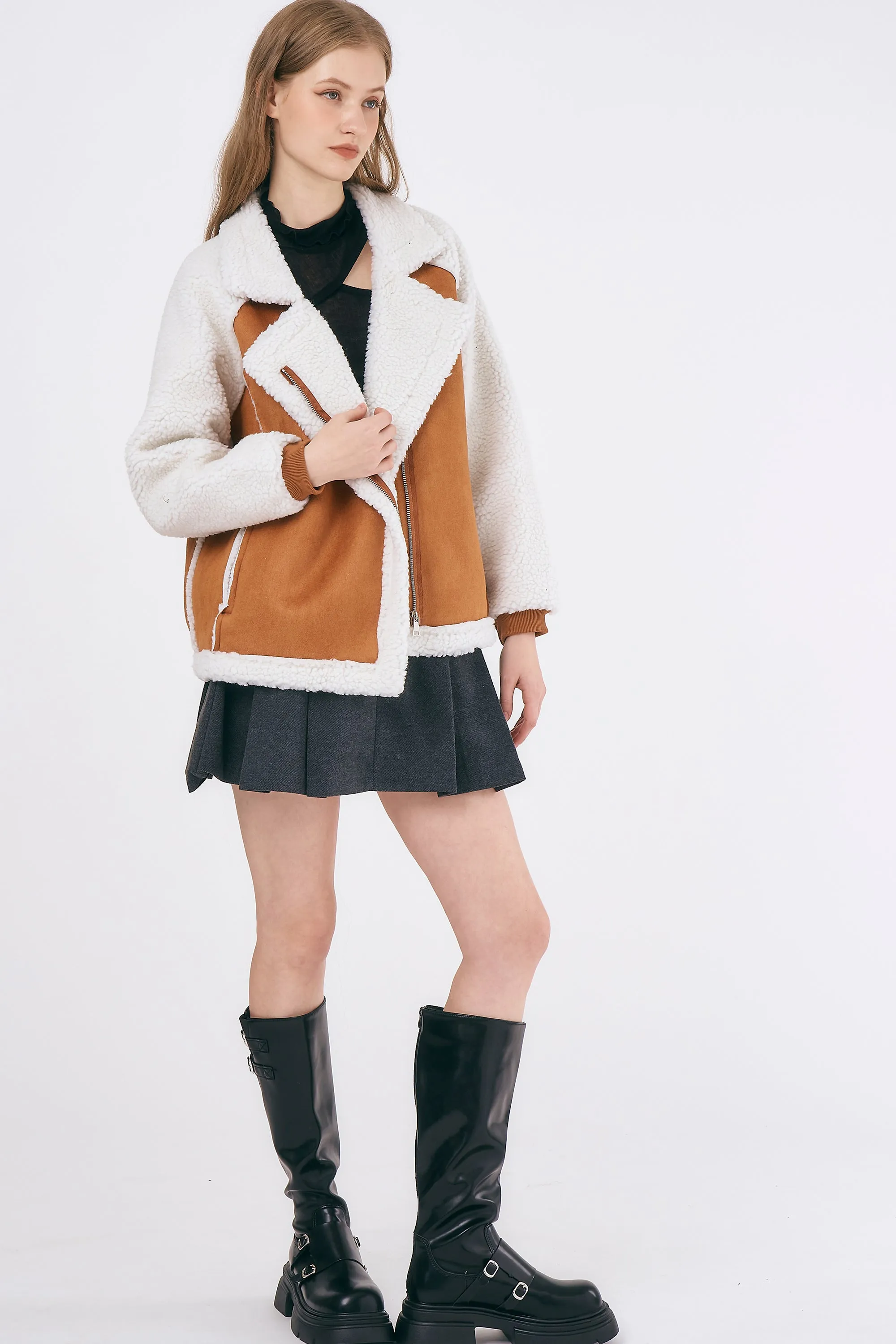 Gianna Faux Shearling Jacket