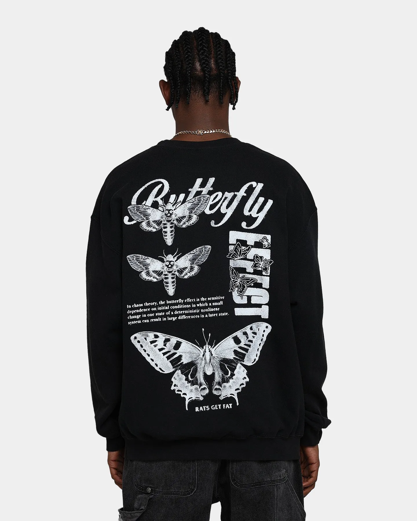 Goat Crew Butterfly Effect Vintage Crewneck Black Wash