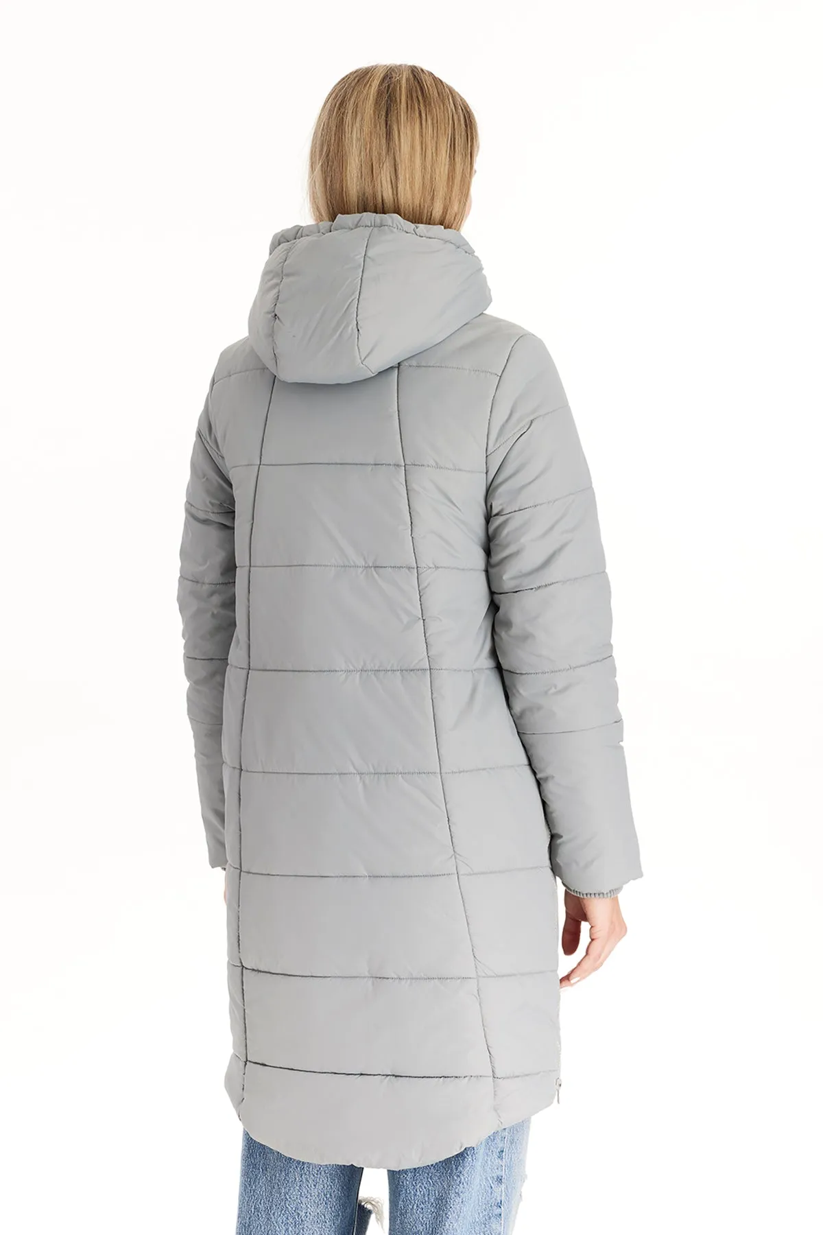 Harper 3 in 1 Maternity Coat Cocoon Mid Thigh