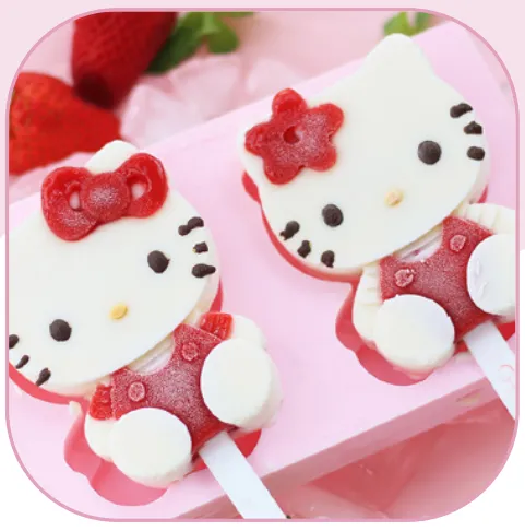 Hello Kitty Silicone Ice Cream Mould