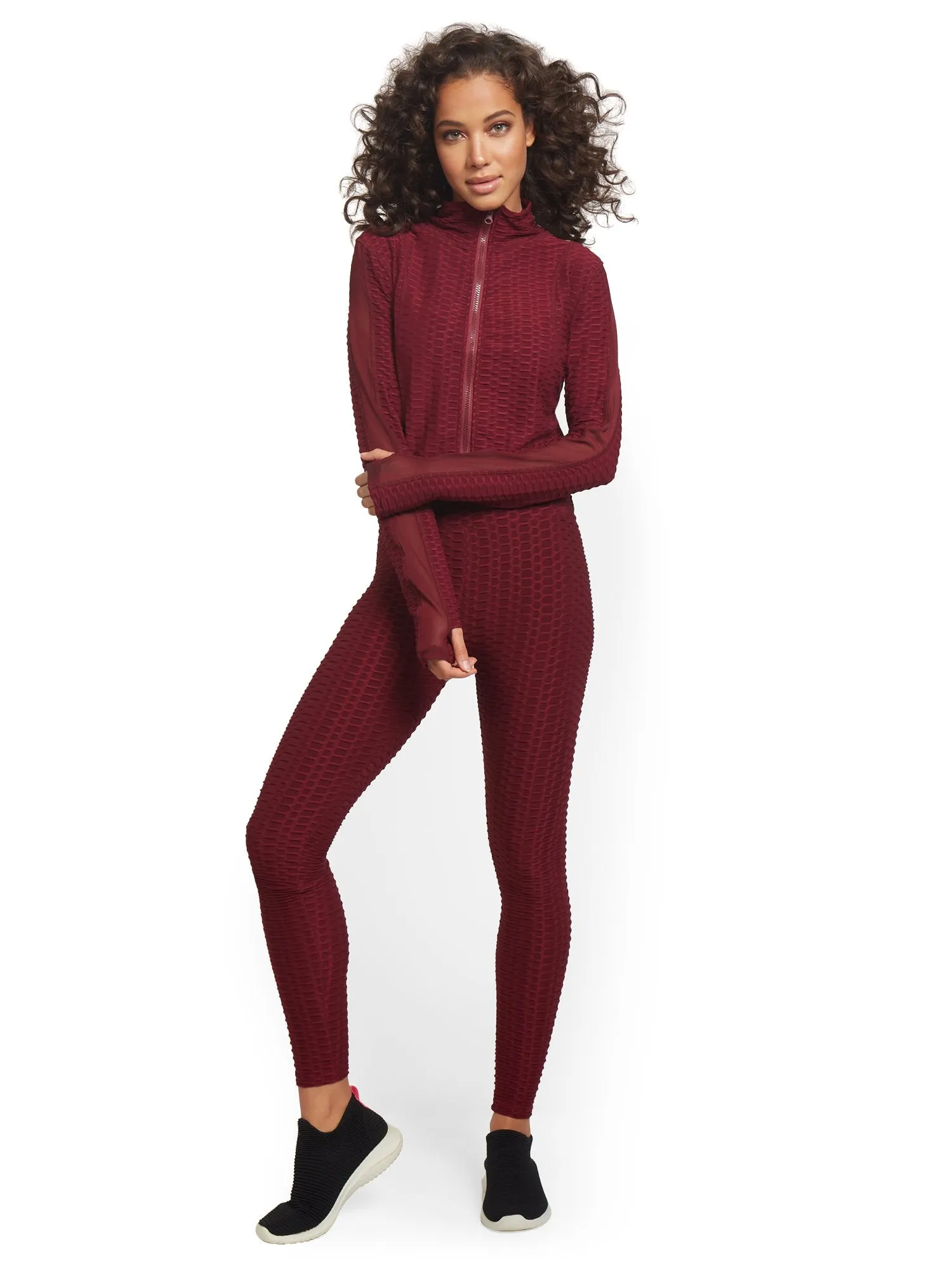 High-Waisted Textured Legging