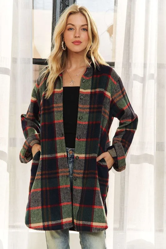 Holiday Plaid Classic Flannel Shacket