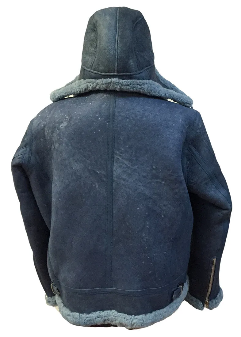 Jakewood - Shearling & Cow Racing Aviator Jacket