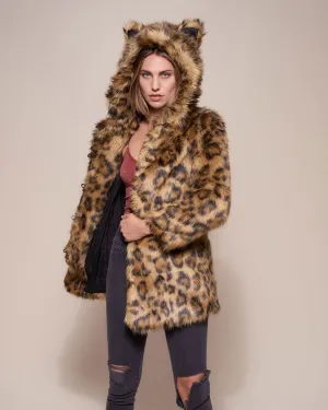 Javan Leopard Classic Faux Fur Coat *Almost Purfect*  | Women's