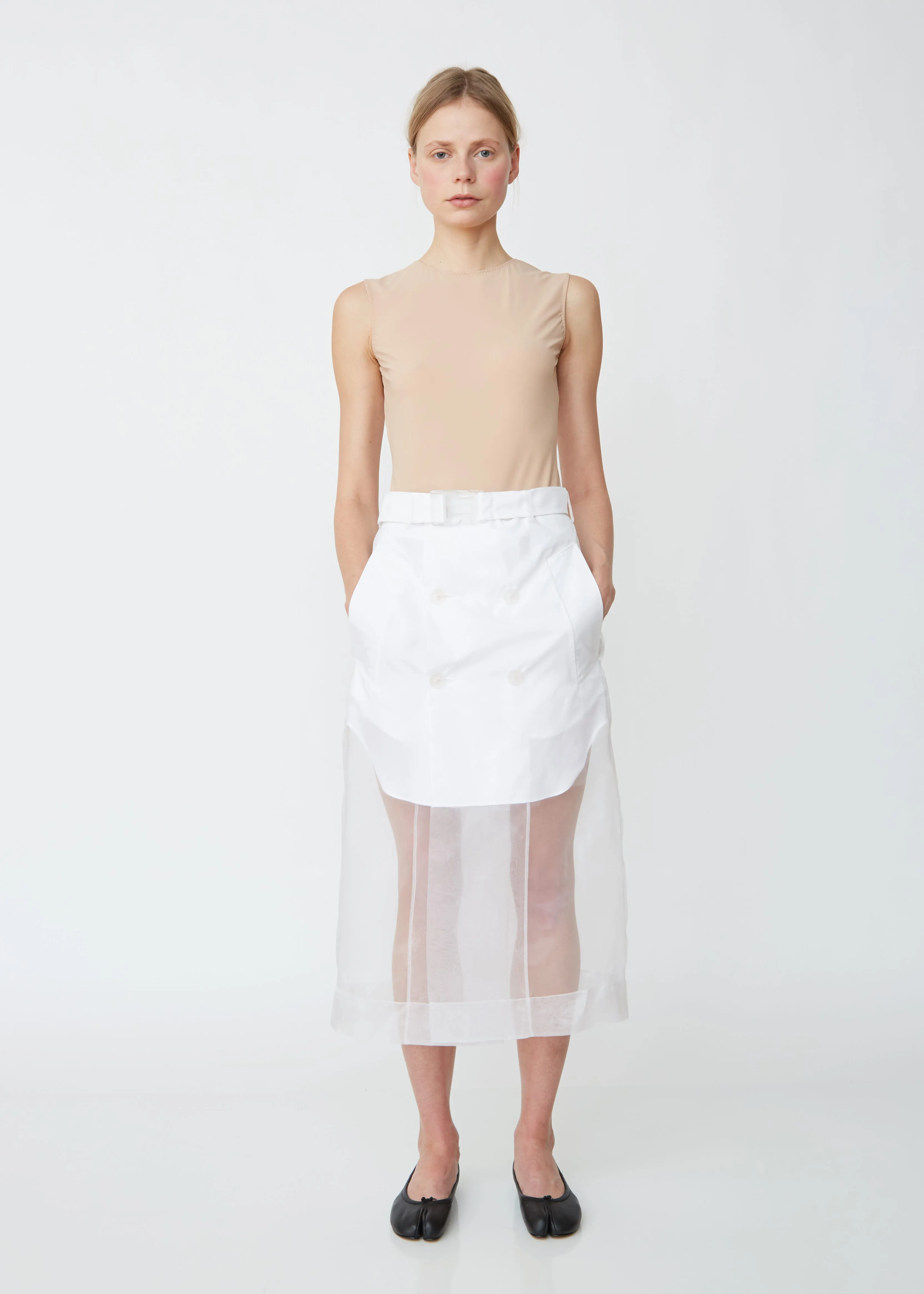 Layered Organdis Skirt