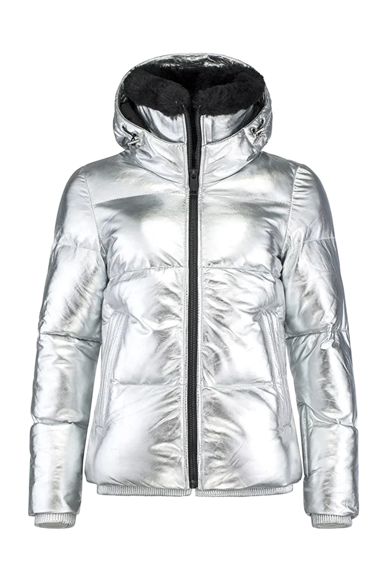 Legacy Leather Metallic Ski Jacket