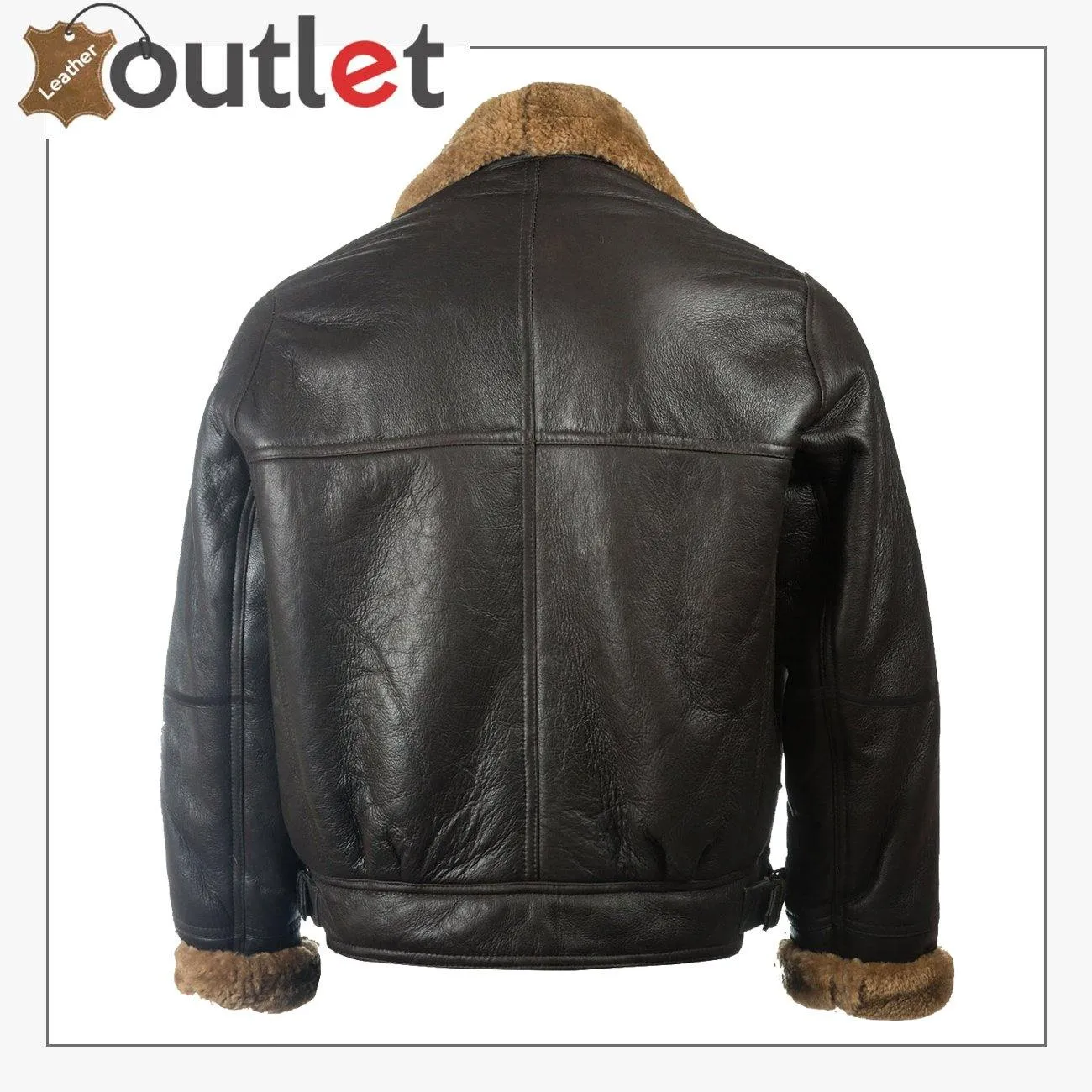 Men Black B3 Sheepskin Jacket