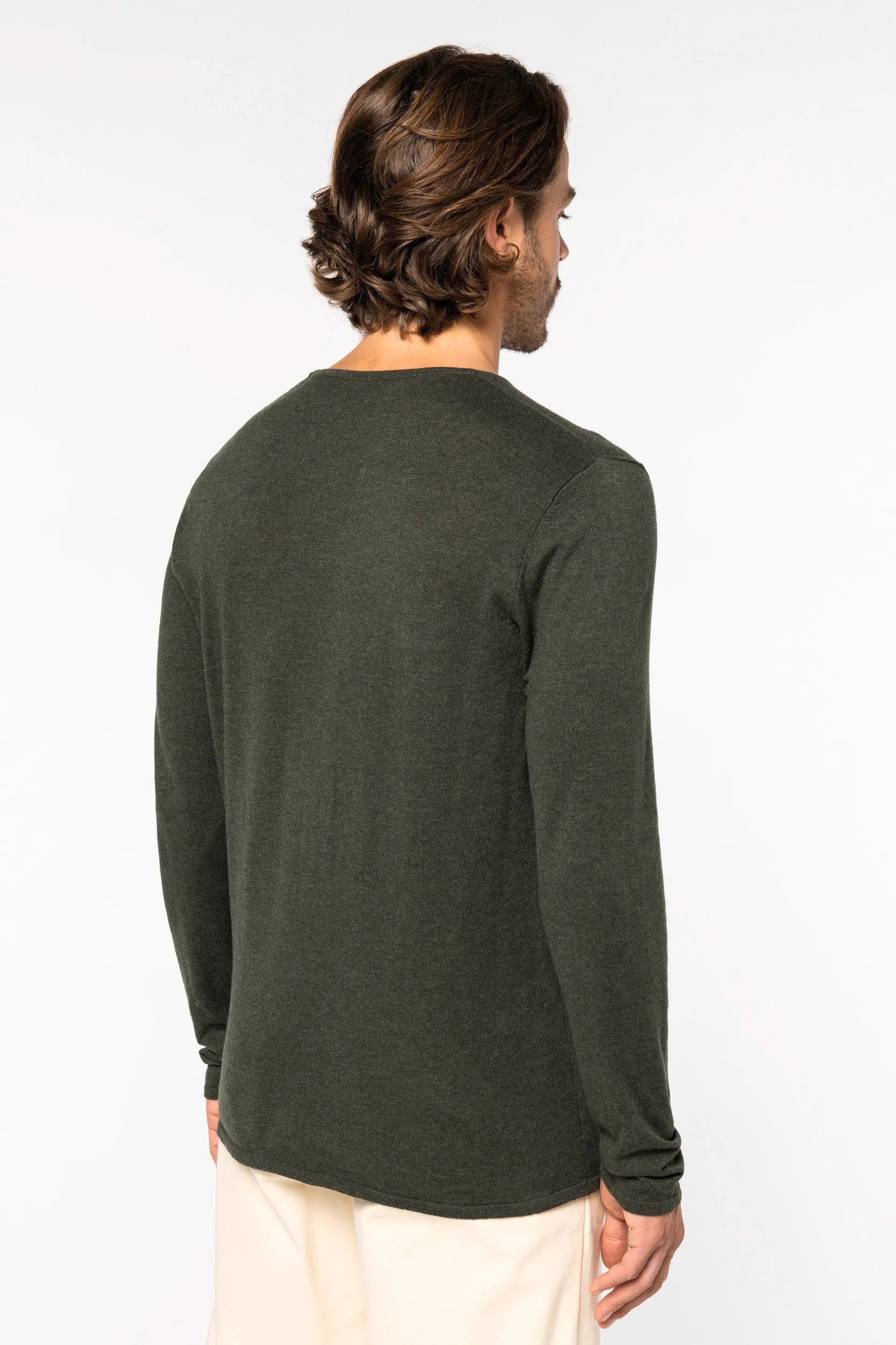 Men's  Jumper With Lyocell Tencel Round Neck - 165 g/m² - NS905