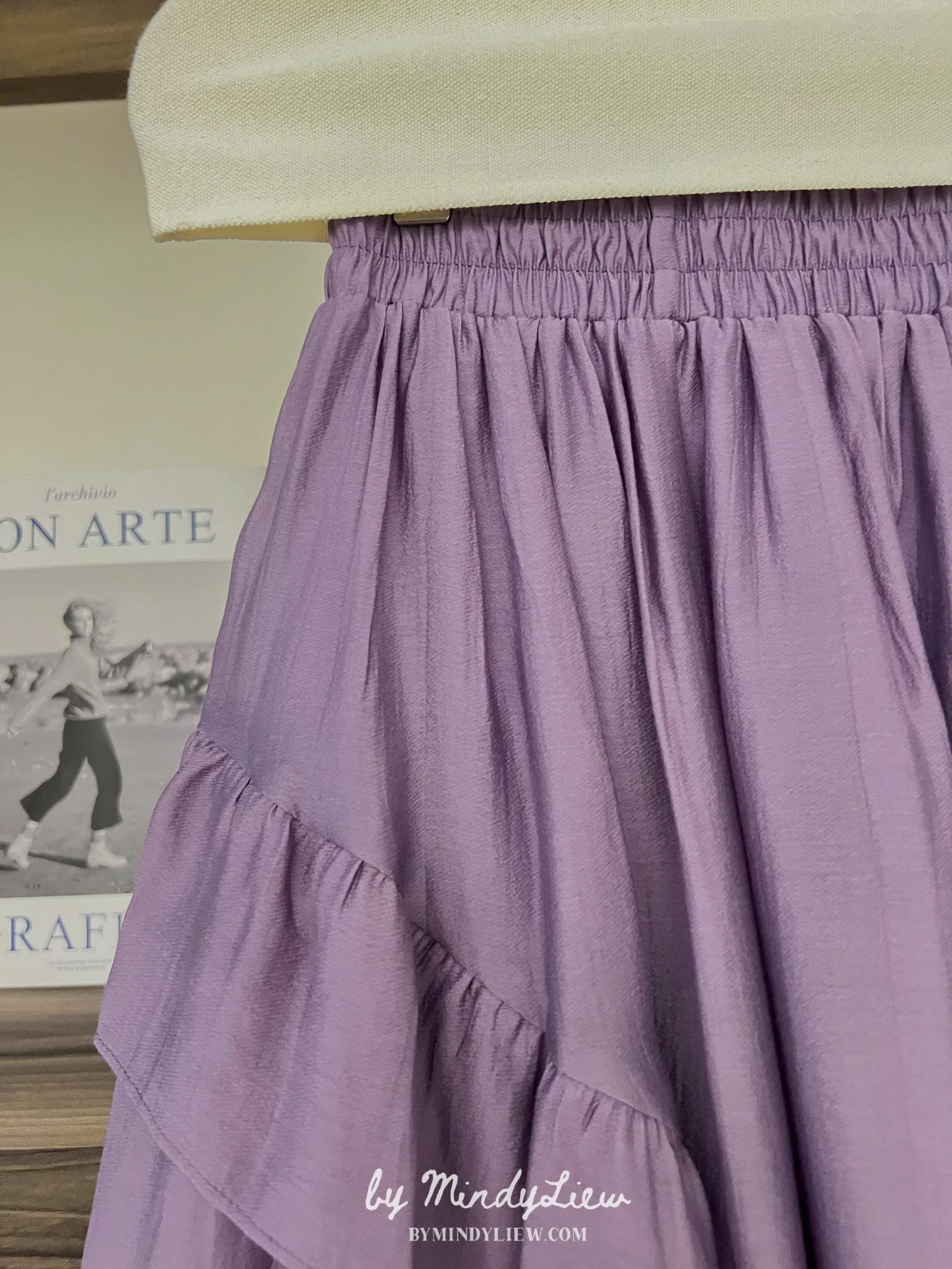 ML24333 Purple Layered Skirt