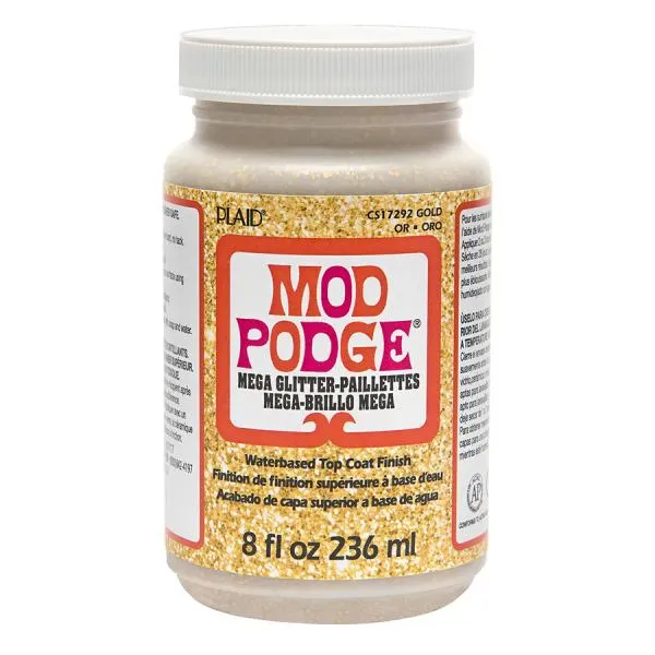 Mod Podge Mega Gold Glitter Top Coat 8oz