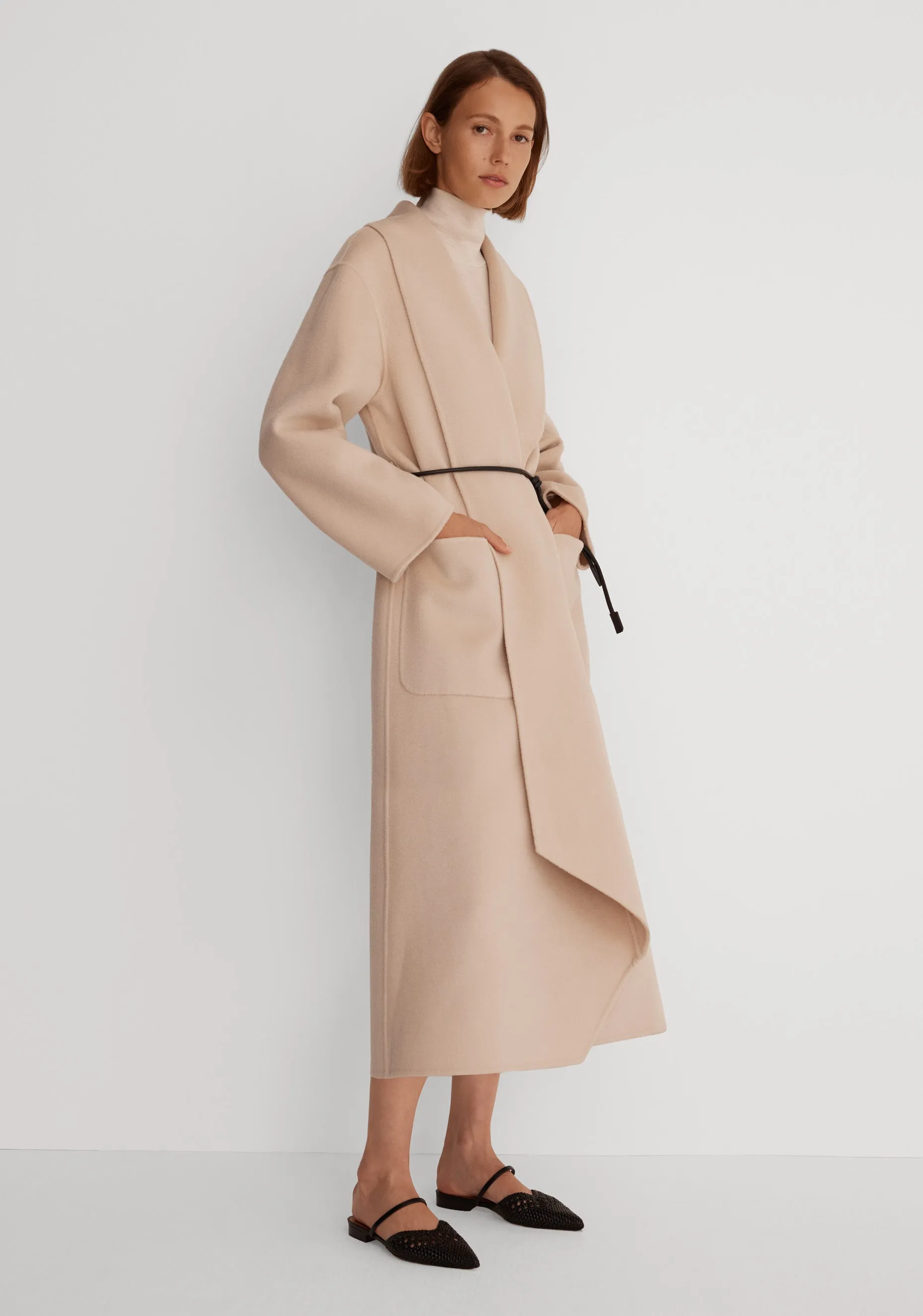 Morrison Falls Wool Coat - Almond