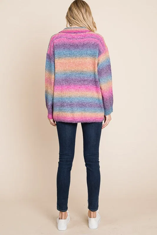 Multi Colored Knit Sweater