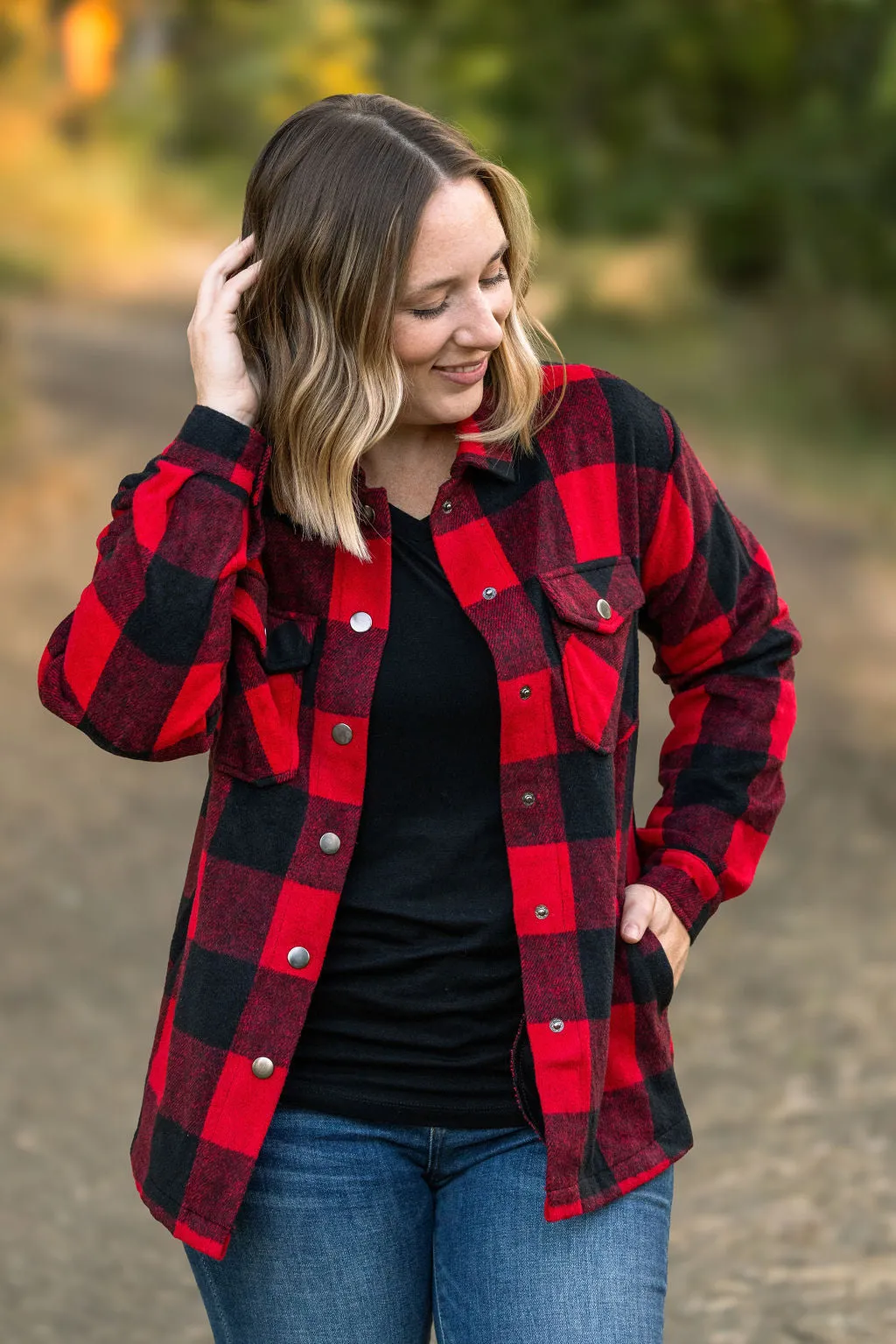 Norah Plaid Shacket - Buffalo Plaid