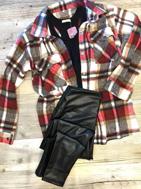 Red Flannel Shacket