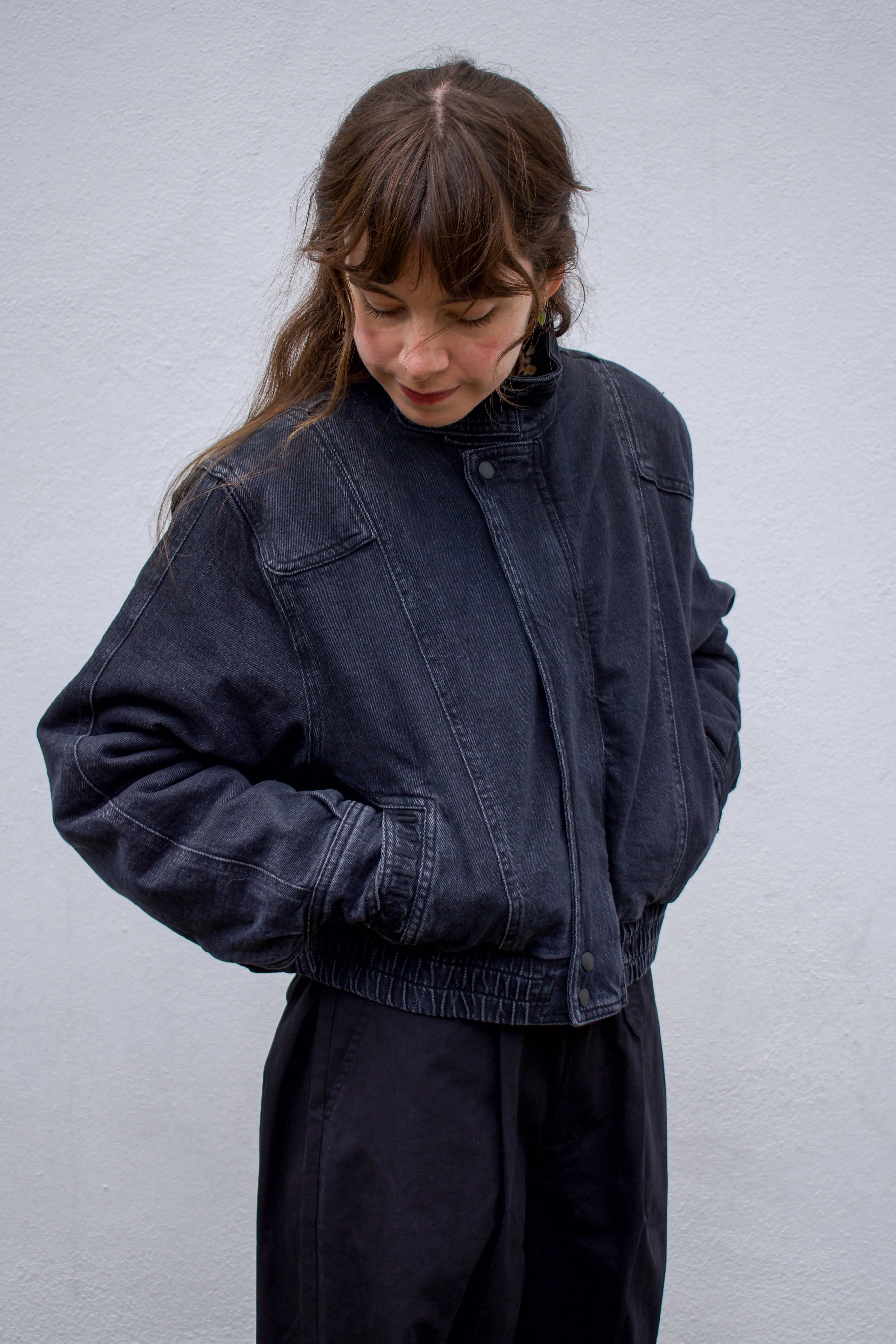 Seventy   Mochi Juno Washed Black Jacket