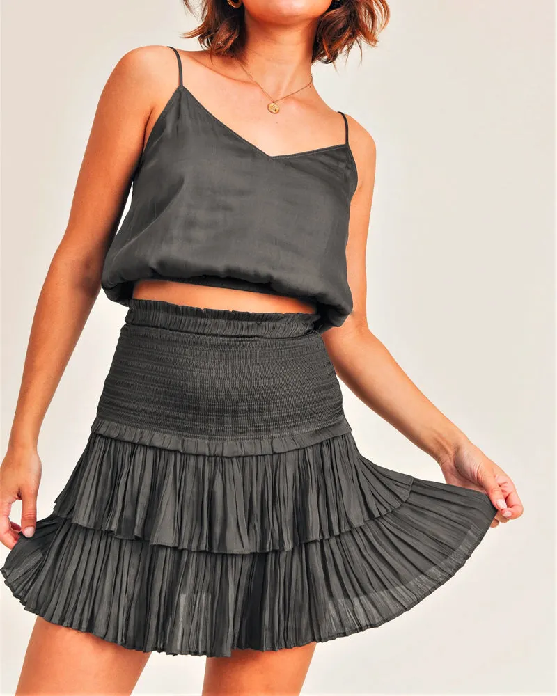 Silky Smock Skirt