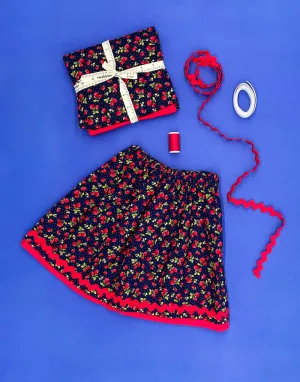 Strawberry Layered Skirt Children's Dressmaking Kit