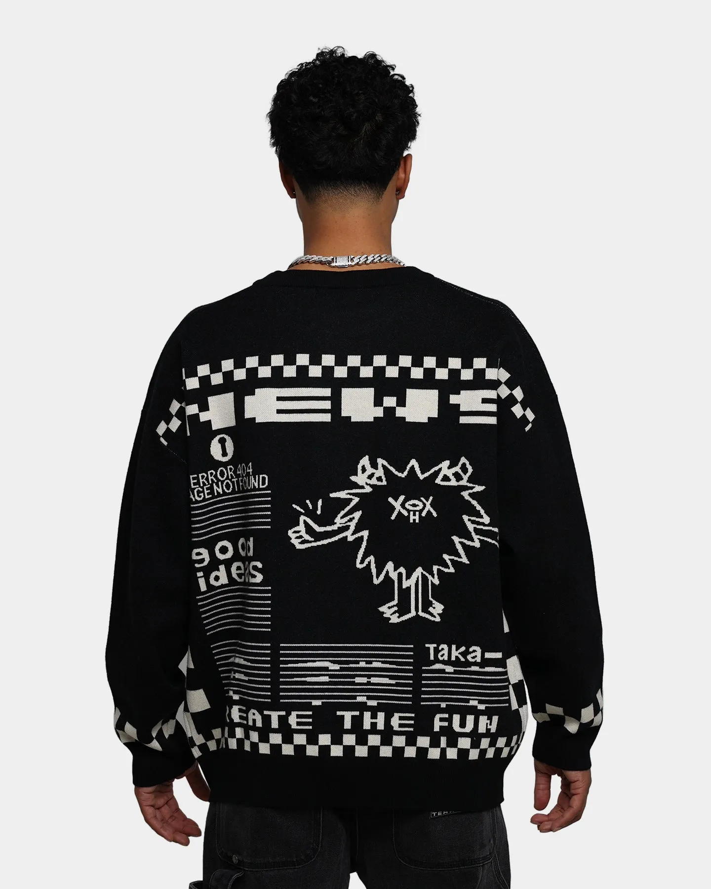 Taka Original Moody Bob Mosaic Crewneck Black