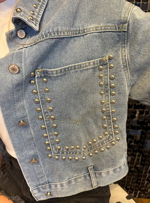 The Perfect Denim Stud Jacket