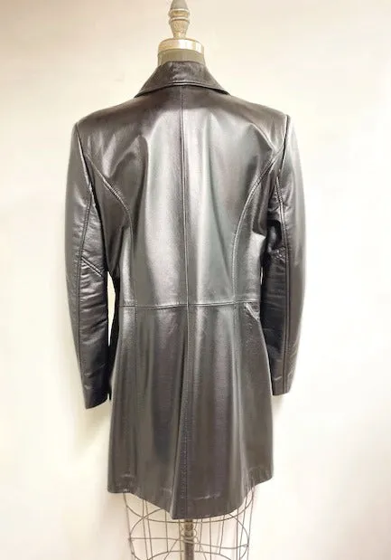 Women's Leather Jacket- Style #AB102BC