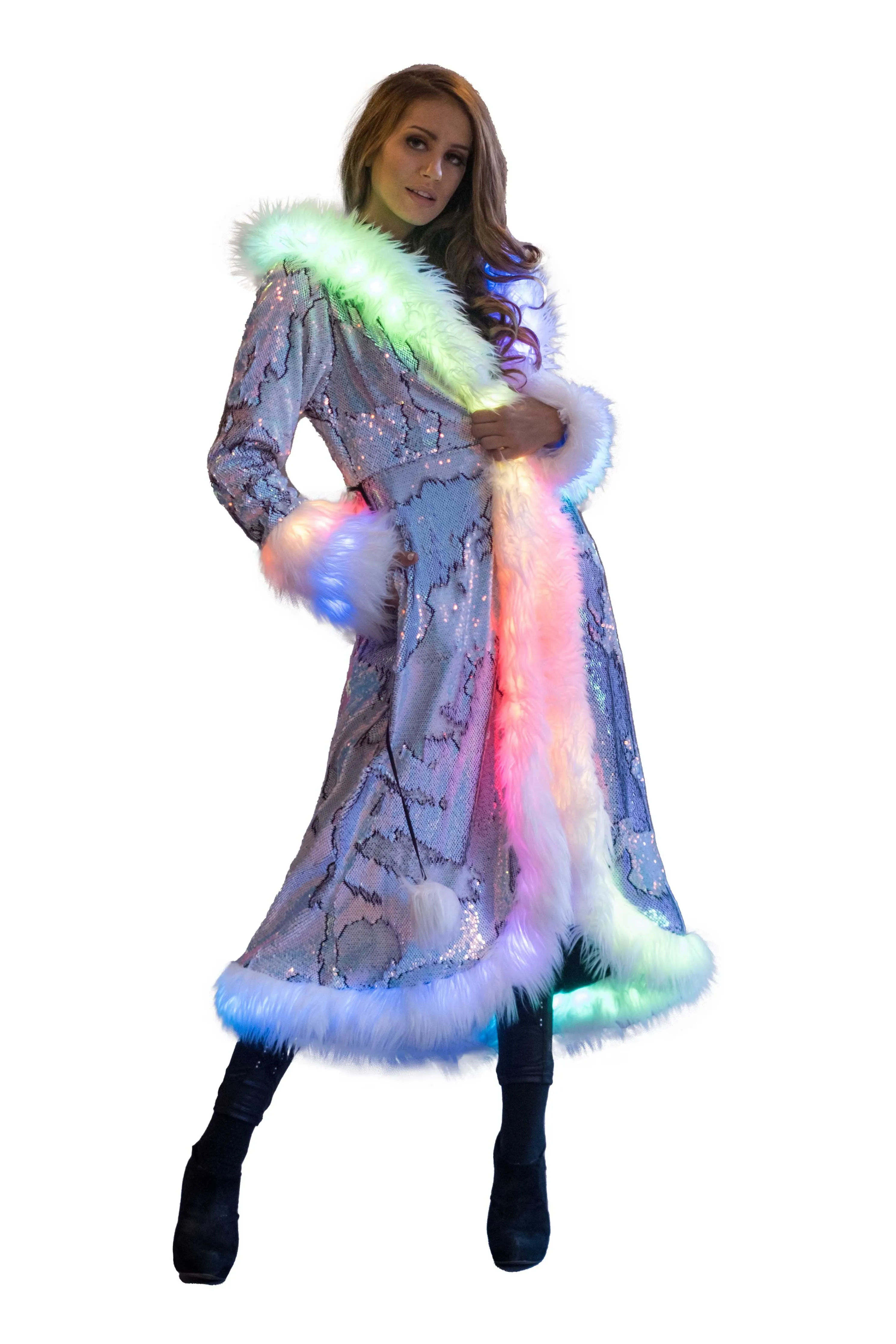 Women's LED Sequin Temptress Coat in "Fairy"