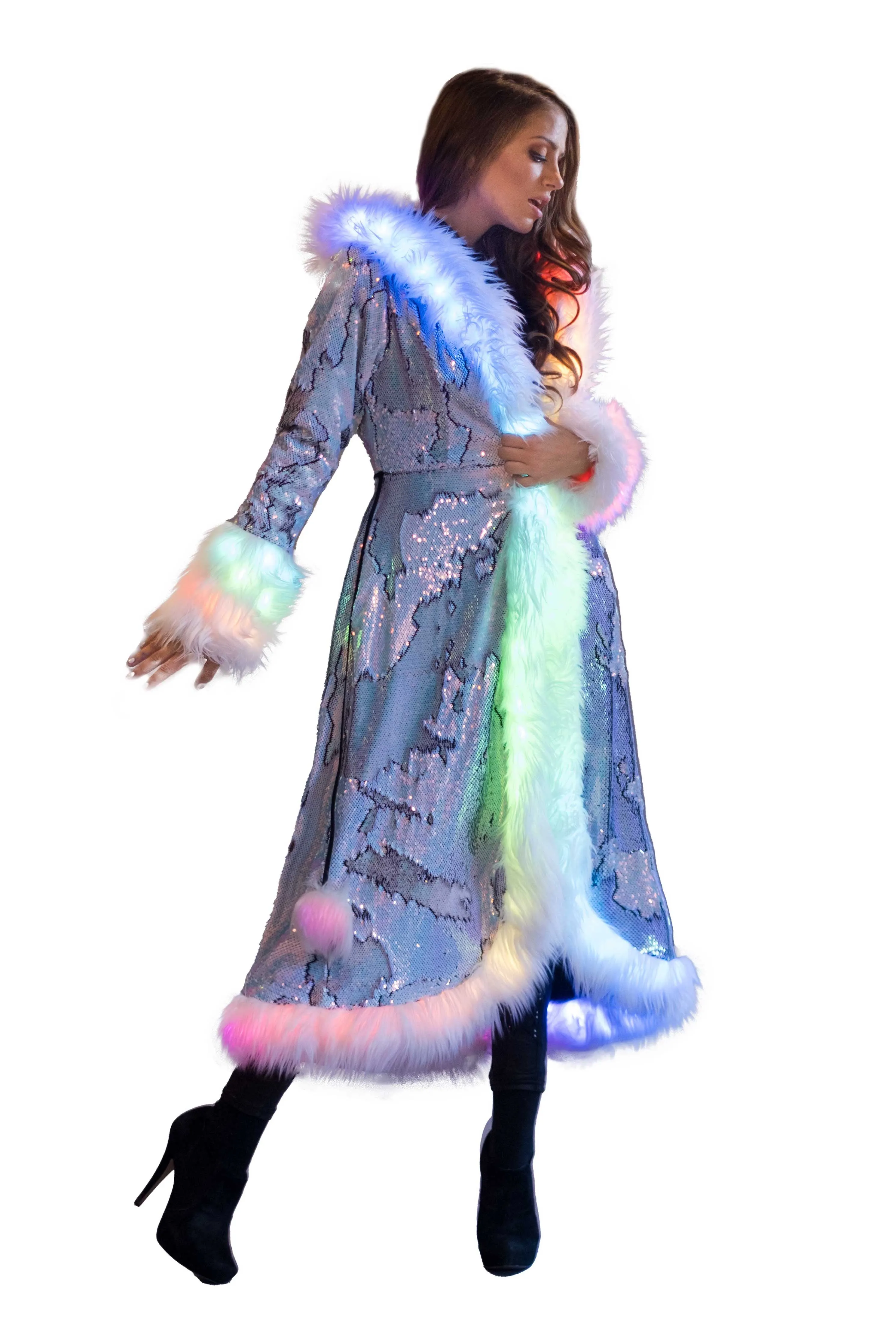 Women's LED Sequin Temptress Coat in "Fairy"